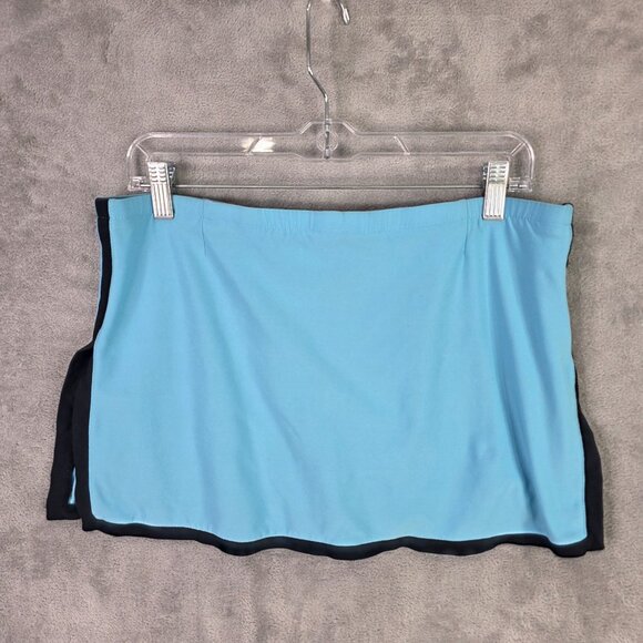 Womens Nike Blue Dri-Fit Athletic Skort Skirt Polyester Stretch Elastic Waist M - Picture 4 of 8